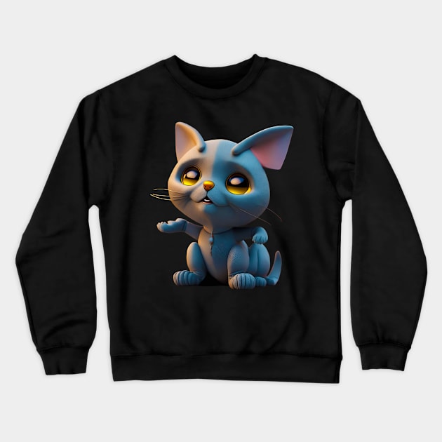 Adorable, Cool, Cute Cats and Kittens 22 Crewneck Sweatshirt by The Black Panther